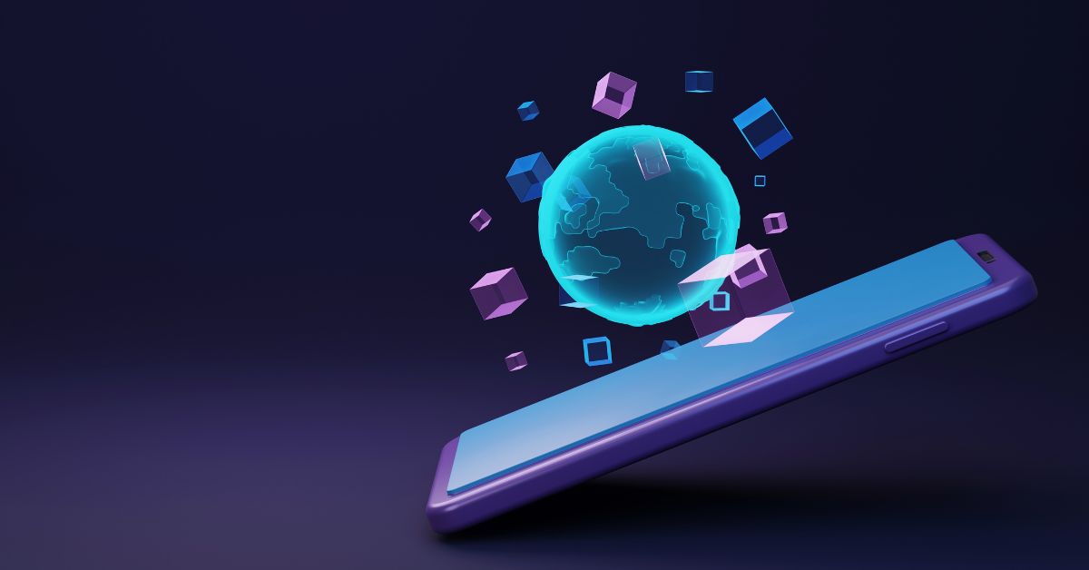 En 3d illustration af en smartphone
